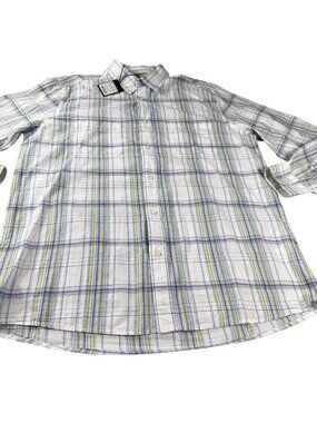Tatuum Adamus Regular Fit Classic Shirt Mens Window Pane Plaid Button Up